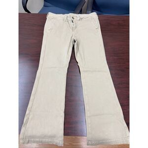 American Eagle Khaki Stretch Kick Boot Pants Size 12 Short